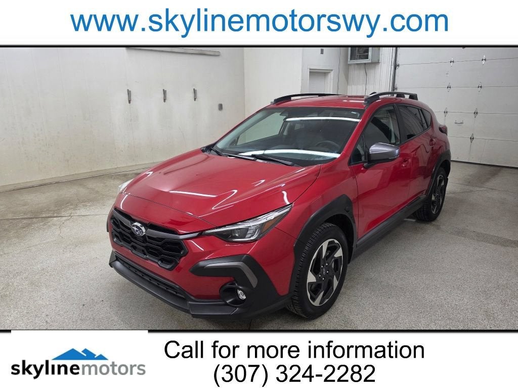 2024 Subaru Crosstrek Limited in Red — front three-quarter view